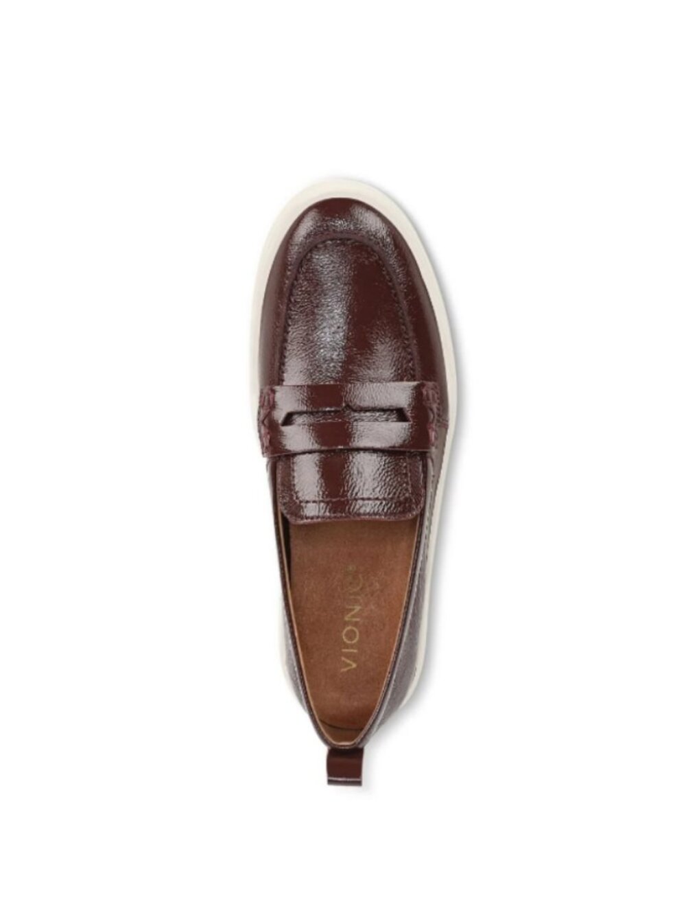 Vionic Women’s Uptown Orthotic Packable Loafers – Mulled Wine Patent Leather - Picture 4 of 8